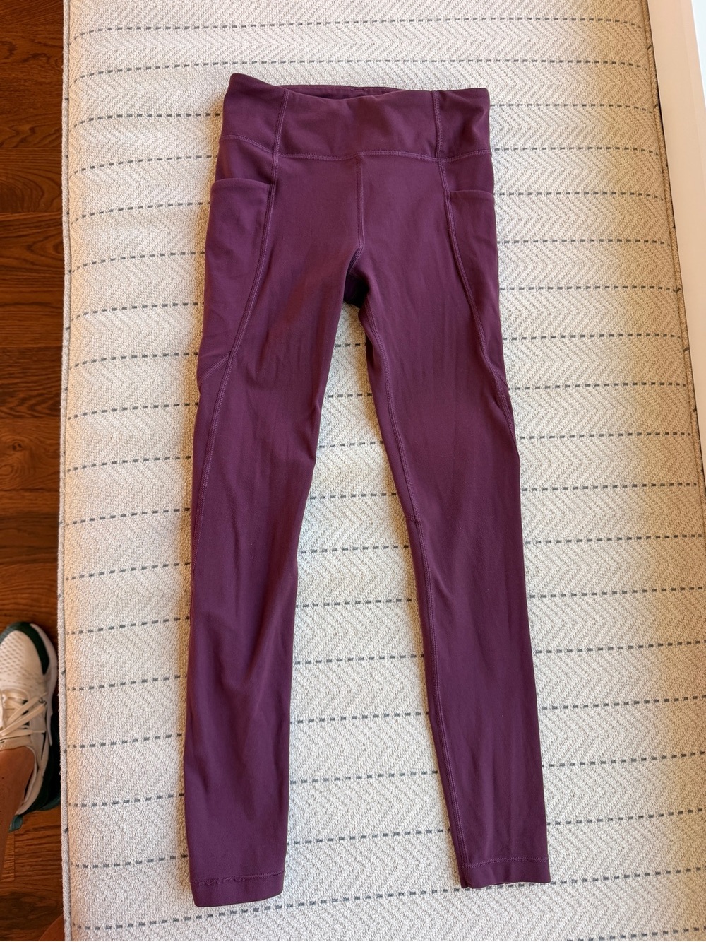 Athleta Kids Plum High-Rise Performance Leggings